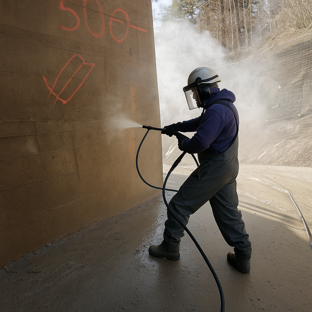 Wasserstrahlverfahren Infrastruktur